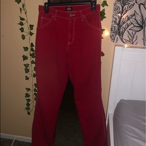 Dickies red cargo pants
